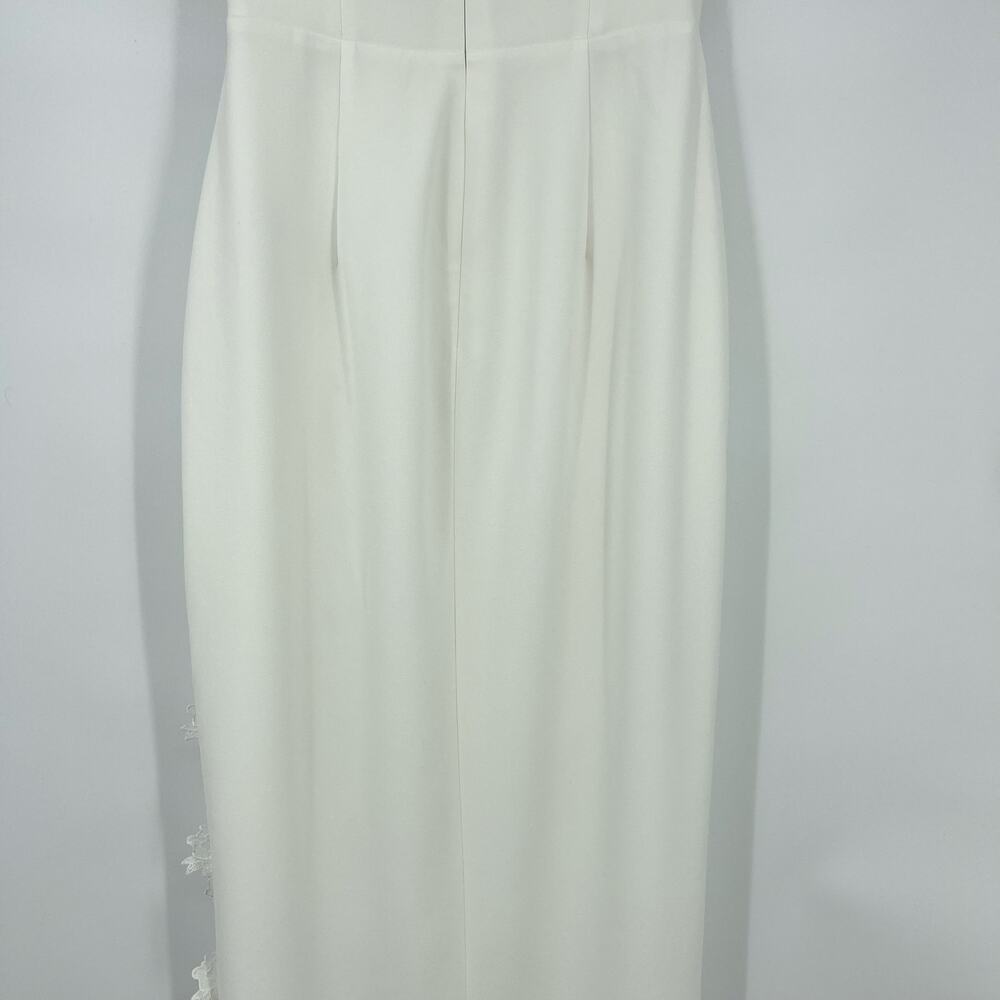 Elegant White Strapless Maxi Dress - Picture 12 of 16